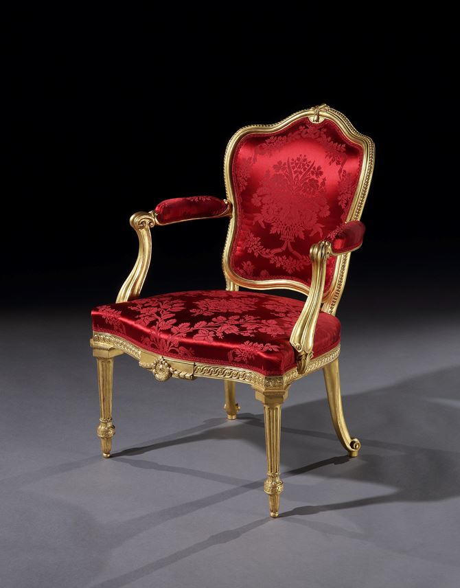 Thomas Chippendale - A pair of giltwood armchairs | MasterArt